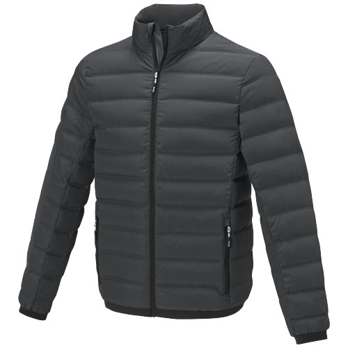 Doudoune publicitaire homme avec duvet recyclé MACIN Gris storm